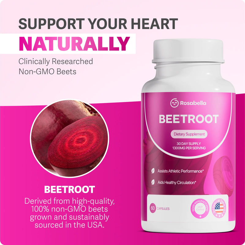 🫀 Beetroot 60 Cáps – Presión Arterial Saludable y Circulación Natural 🌿💊