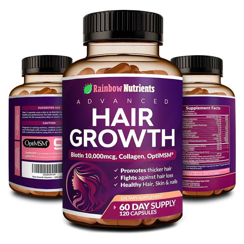 🌸 Women's Hair, Skin & Nail Growth Vitamins: Nutrición Total para Verte y Sentirte Increíble