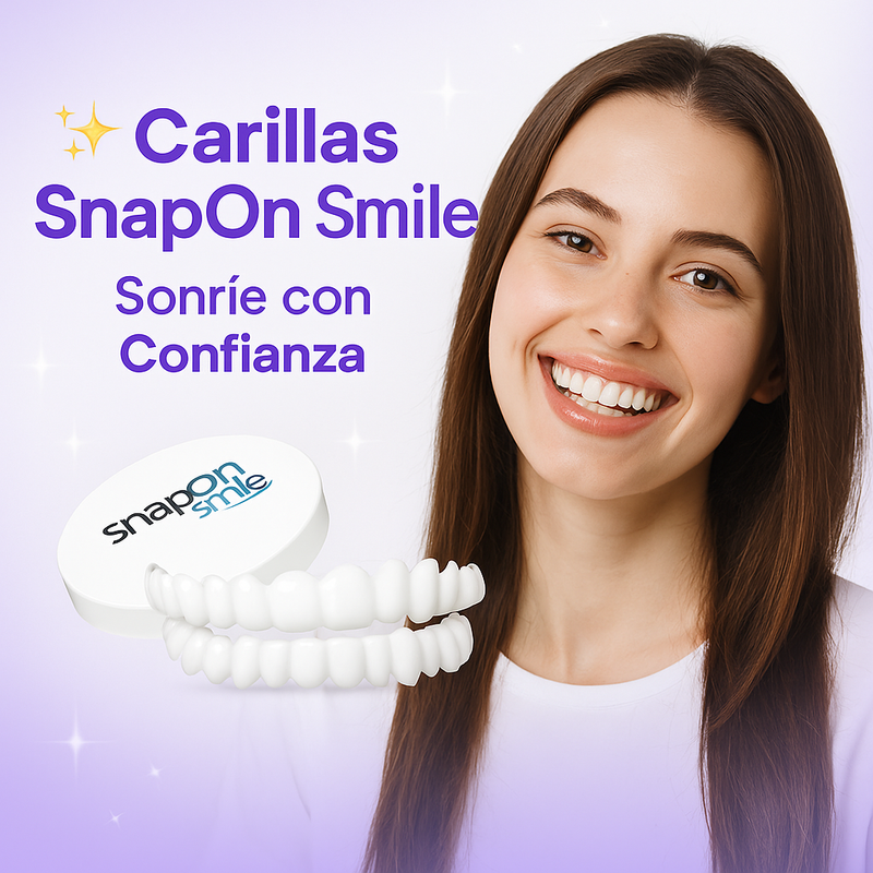 ✨ Carillas SnapOn Smile – Sonríe con Confianza 😁💜