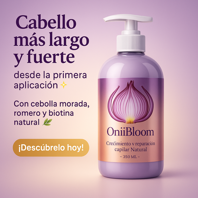💜OniiBloom — Shampoo Natural para el Crecimiento y la Reparación Capilar 🌿