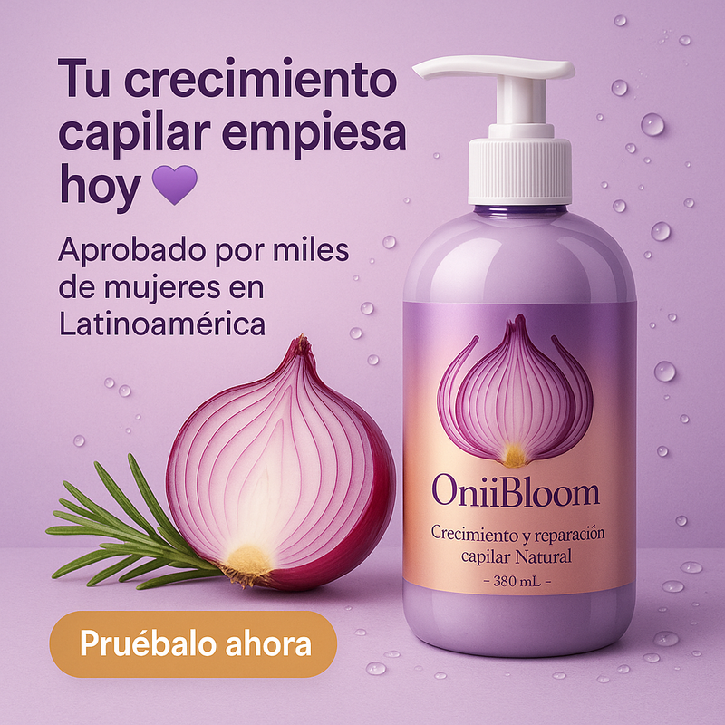 💜OniiBloom — Shampoo Natural para el Crecimiento y la Reparación Capilar 🌿