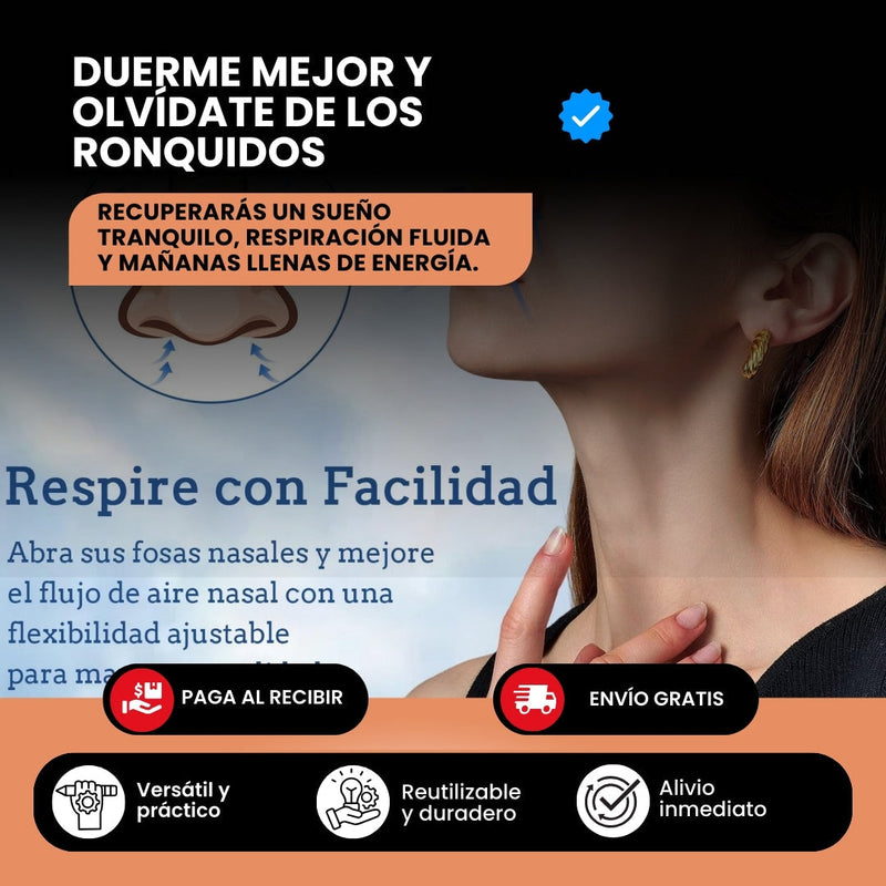 💨😴 Starter Kit Tiras Nasales 🌙✨ respira mejor y duerme sin interrupciones